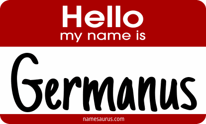 Hello my name is Germanus png download