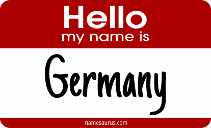 Hello my name is Germany png download