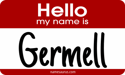 Hello my name is Germell png download