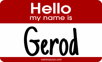 Hello my name is Gerod png download