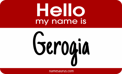 Hello my name is Gerogia png download