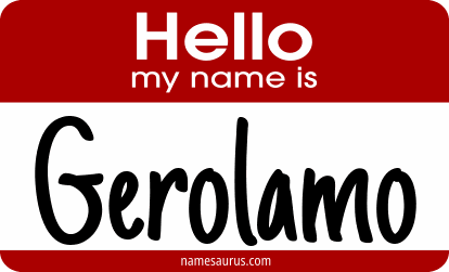 Hello my name is Gerolamo png download