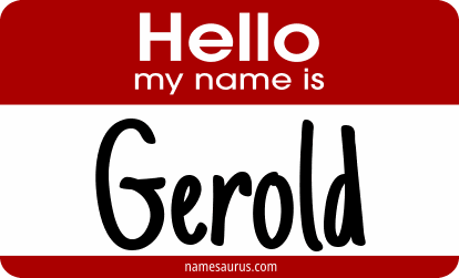 Hello my name is Gerold png download