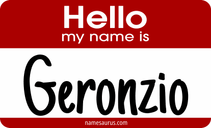Hello my name is Geronzio png download