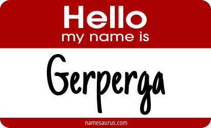 Hello my name is Gerperga png download