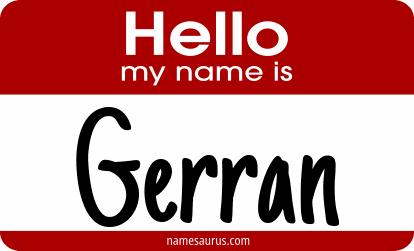 Hello my name is Gerran png download