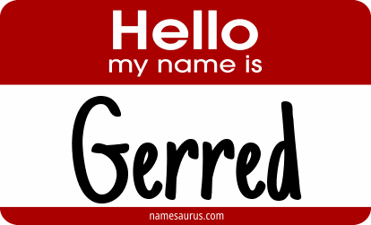 Hello my name is Gerred png download