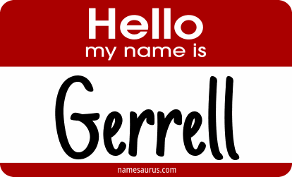 Hello my name is Gerrell png download