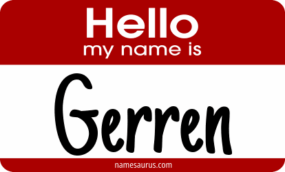 Hello my name is Gerren png download