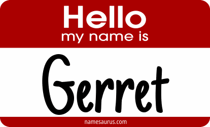 Hello my name is Gerret png download