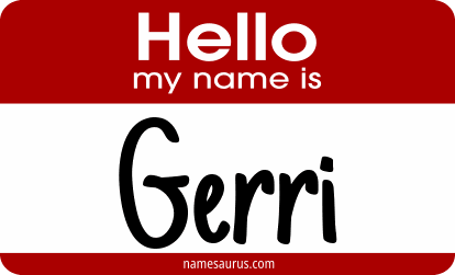Hello my name is Gerri png download