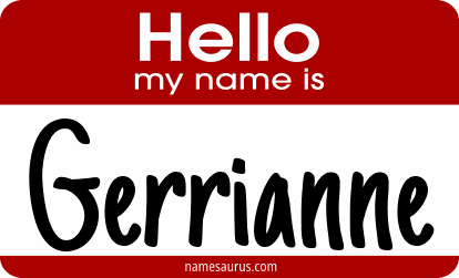 Hello my name is Gerrianne png download