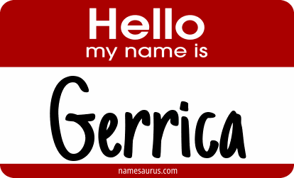 Hello my name is Gerrica png download