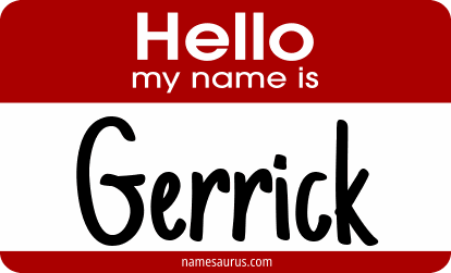 Hello my name is Gerrick png download