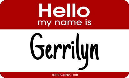 Hello my name is Gerrilyn png download