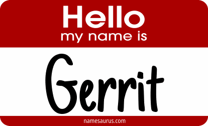 Hello my name is Gerrit png download