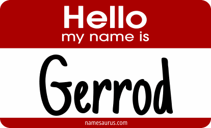 Hello my name is Gerrod png download