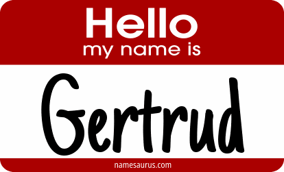 Hello my name is Gertrud png download