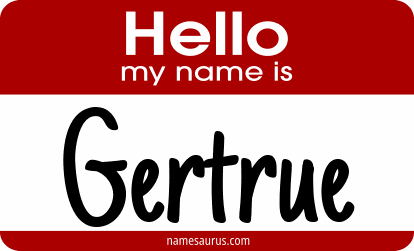 Hello my name is Gertrue png download