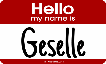Hello my name is Geselle png download