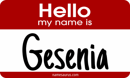 Hello my name is Gesenia png download
