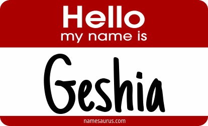 Hello my name is Geshia png download