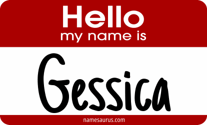 Hello my name is Gessica png download
