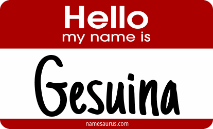 Hello my name is Gesuina png download