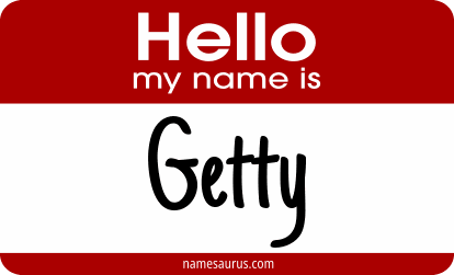 Hello my name is Getty png download