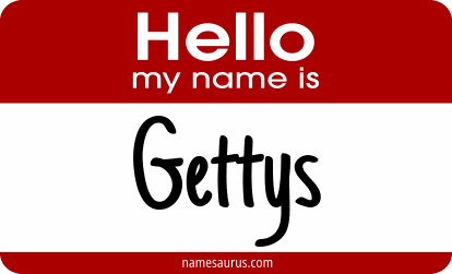 Hello my name is Gettys png download