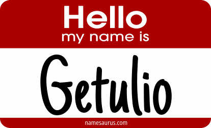 Hello my name is Getulio png download