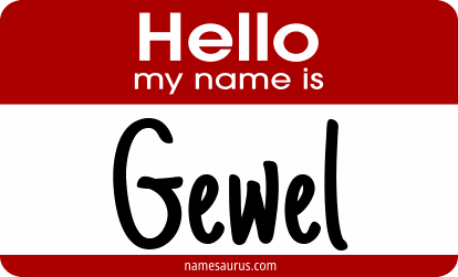 Hello my name is Gewel png download