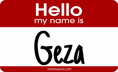 Hello my name is Geza png download