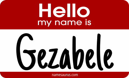 Hello my name is Gezabele png download