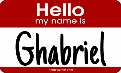 Hello my name is Ghabriel png download