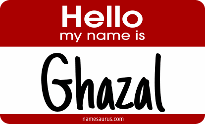 Hello my name is Ghazal png download
