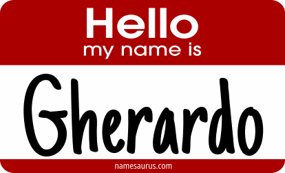 Hello my name is Gherardo png download