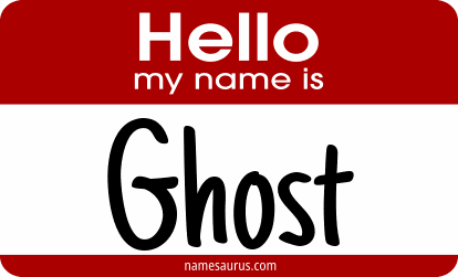 Hello my name is Ghost png download