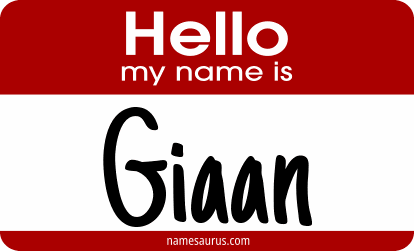 Hello my name is Giaan png download