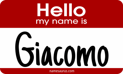 Hello my name is Giacomo png download