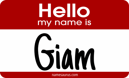 Hello my name is Giam png download