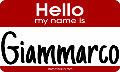 Hello my name is Giammarco png download