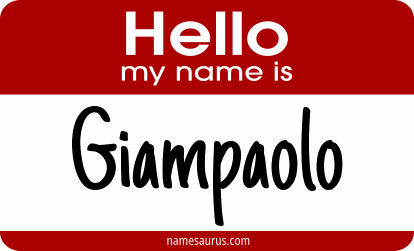 Hello my name is Giampaolo png download