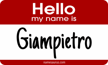 Hello my name is Giampietro png download