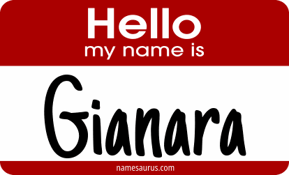 Hello my name is Gianara png download