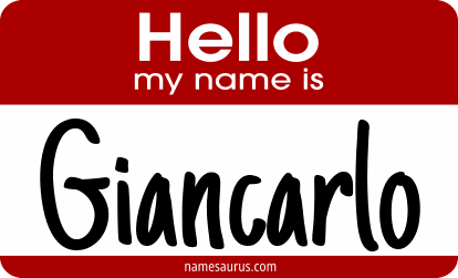 Hello my name is Giancarlo png download