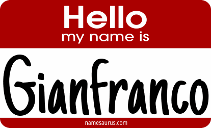 Hello my name is Gianfranco png download