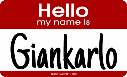 Hello my name is Giankarlo png download