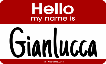 Hello my name is Gianlucca png download
