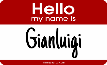 Hello my name is Gianluigi png download